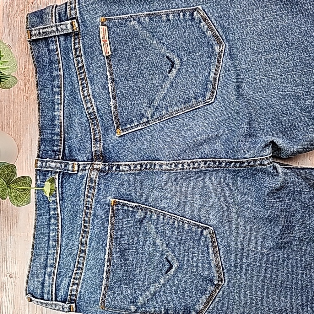 NEW HUDSON NATALIE SUPER SKINNY DISTRESSED 5 POCKET DENIM BLUE JEANS - Picture 4 of 14